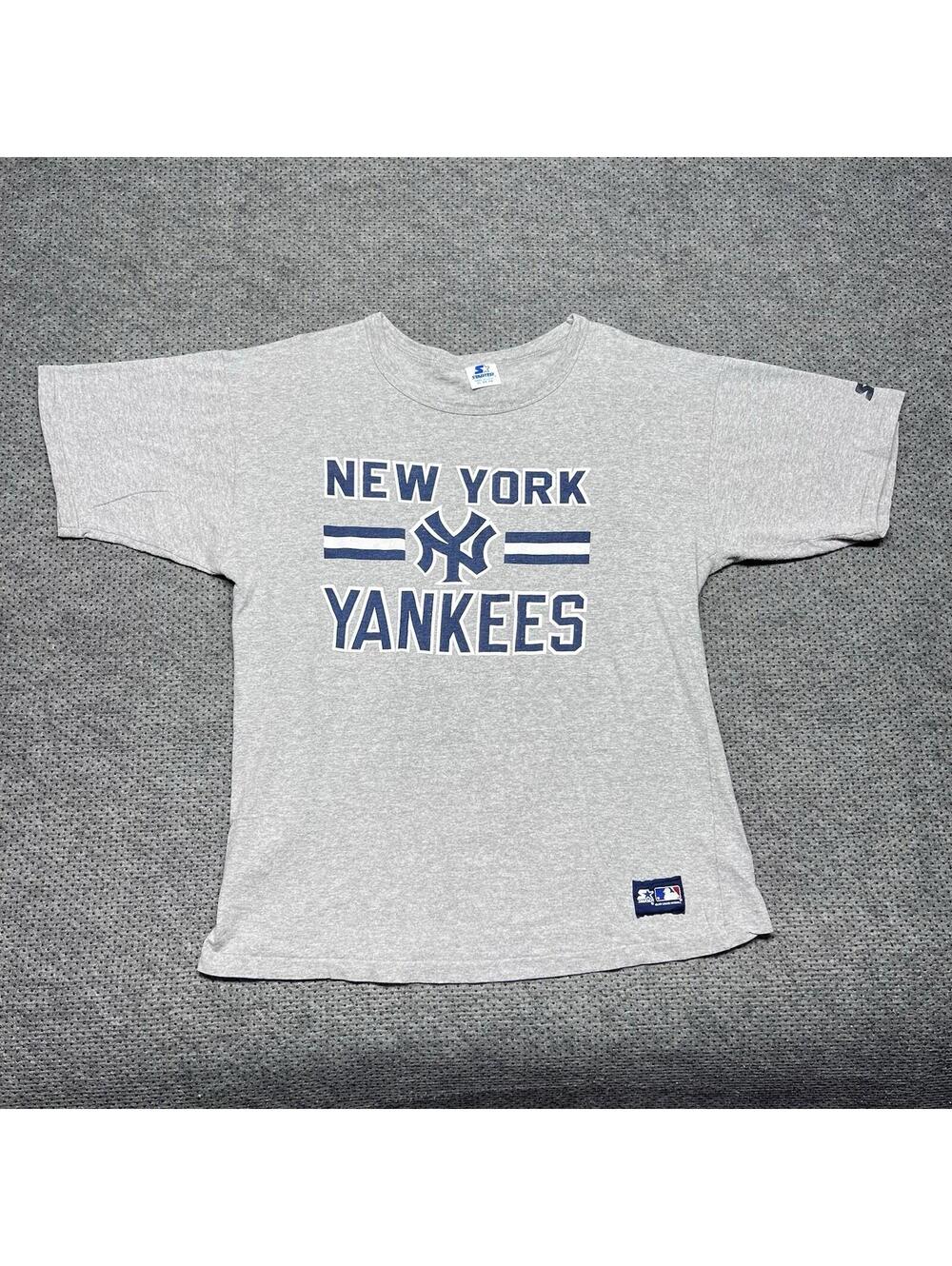 Vintage 80S New York Yankees T-Shirt XL Major-League Baseball RARE MENS GRAY